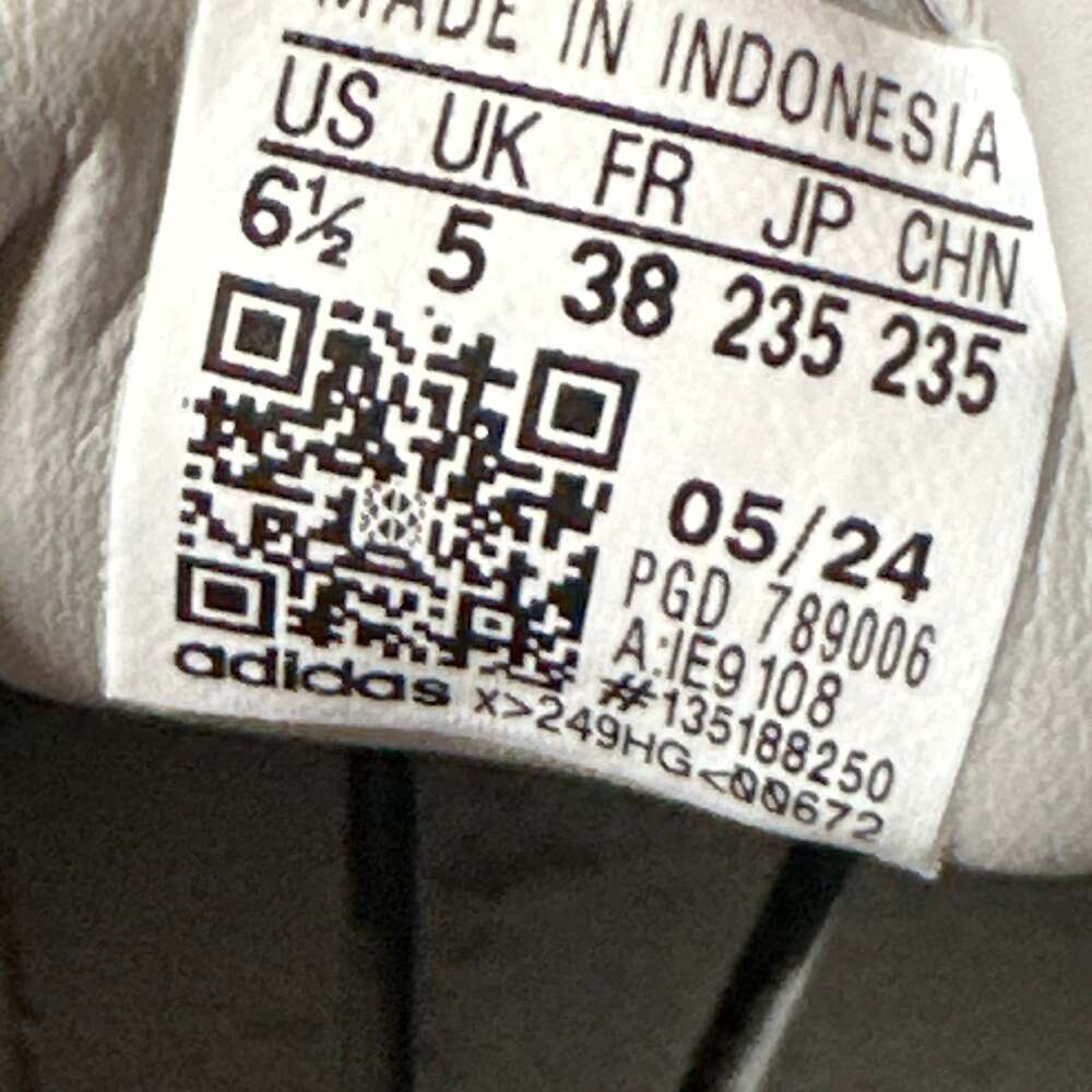 adidas Women's Sambae Platform Sneakers in Grey Two/Cloud White - Picture 8 of 9
